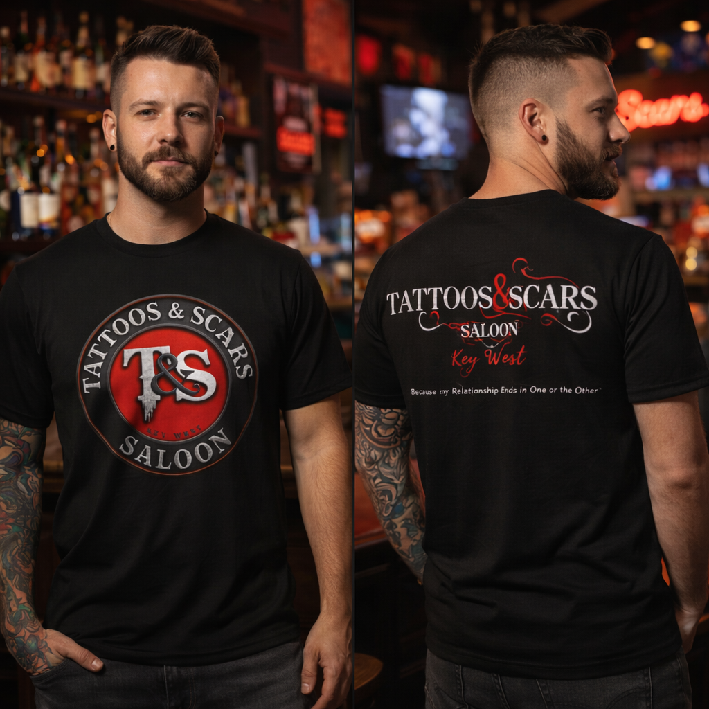 Unisex Vintage Tattoo Parlor 3D T-Shirt - Tattoos & Scars Saloon