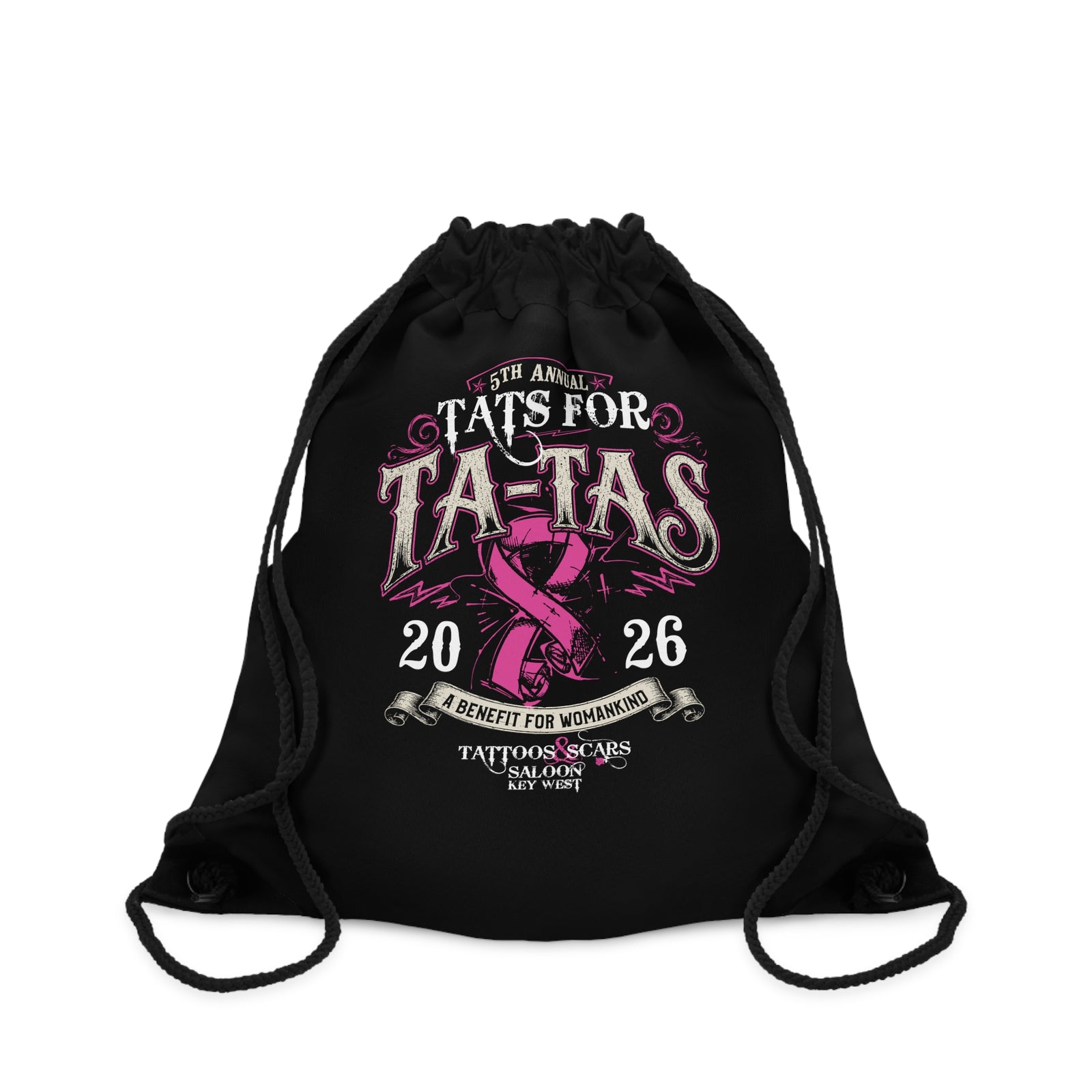 2026 Tat's for Ta-Ta's Drawstring Bag