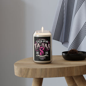 2026 Tat's for Ta-Ta's Breast Cancer Awareness 13.75oz Eco-Friendly Candle