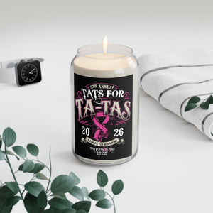 2026 Tat's for Ta-Ta's Breast Cancer Awareness 13.75oz Eco-Friendly Candle