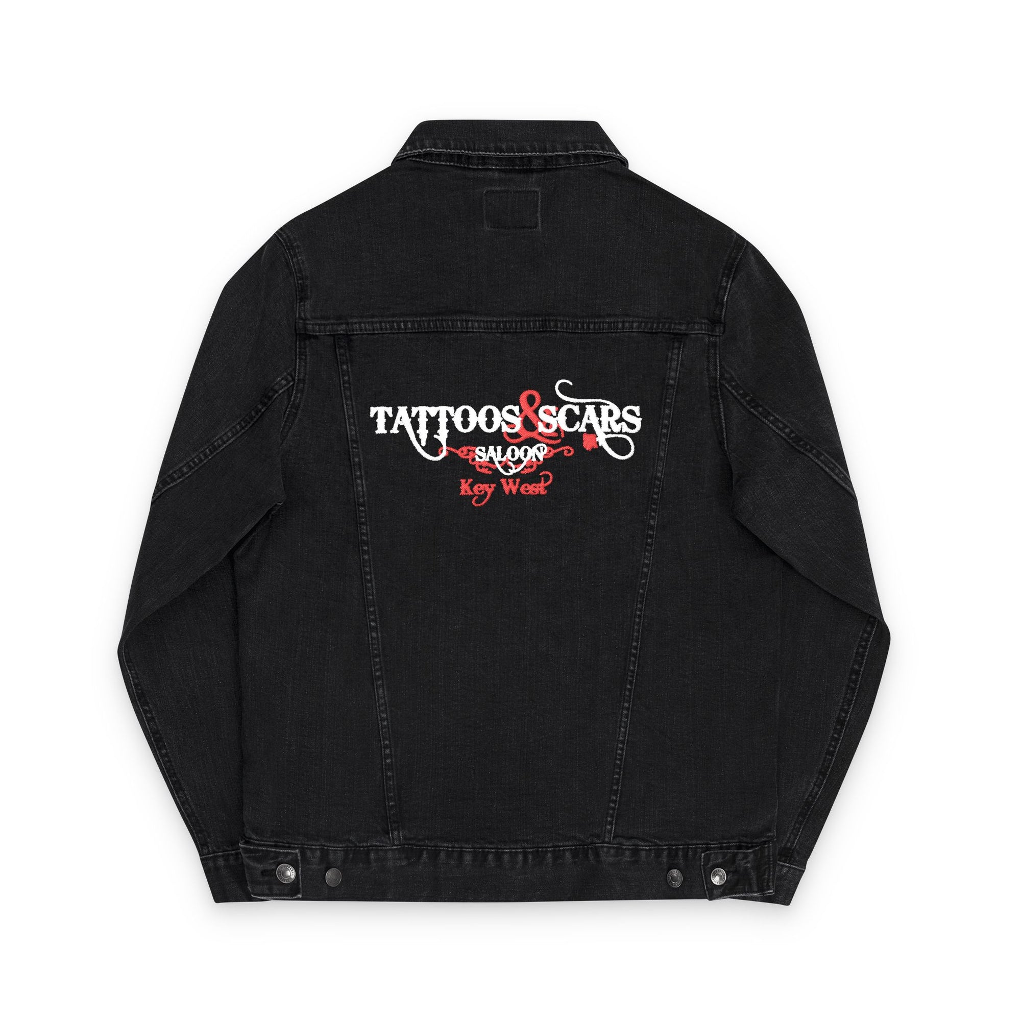 Embroidered Unisex Vintage Denim Jacket