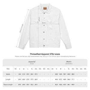 Embroidered Unisex Vintage Denim Jacket