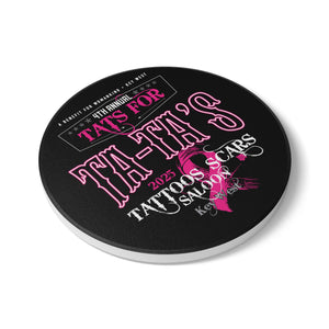 2025 Tat's for Ta-Ta's Ceramic Coaster