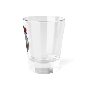 "I Survived a Hurricane Shot" Shot Glass - Brunette Bartender