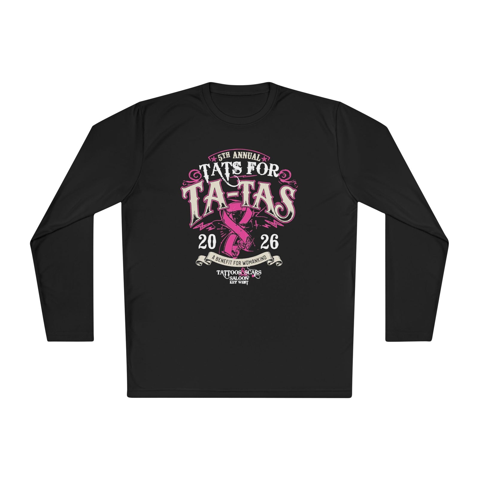 2026 Tat's for Ta-Ta's Unisex Moisture Wicking Long Sleeve Tee