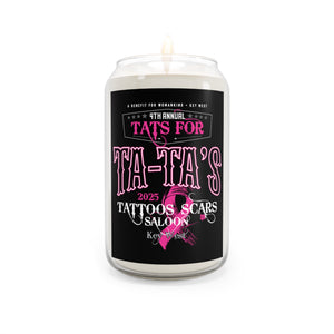 2025 Tat's for Ta-Ta's Breast Cancer Awareness 13.75oz Eco-Friendly Candle
