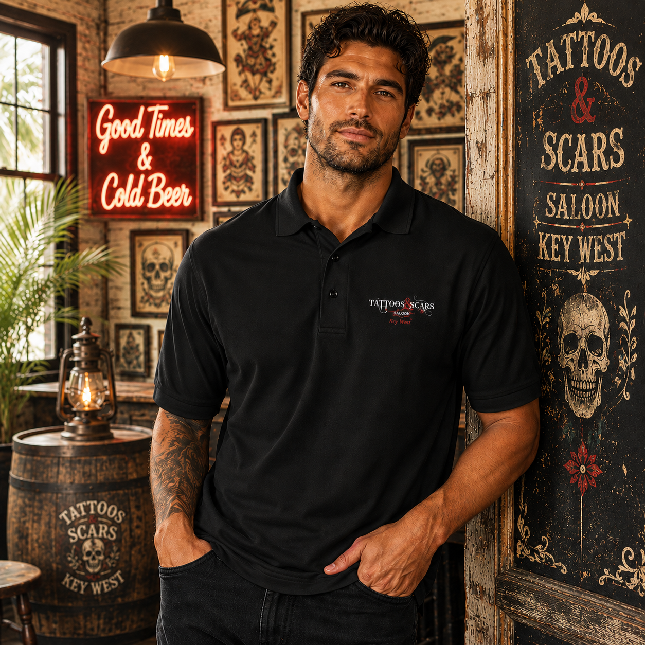 Embroidered Polo Shirt