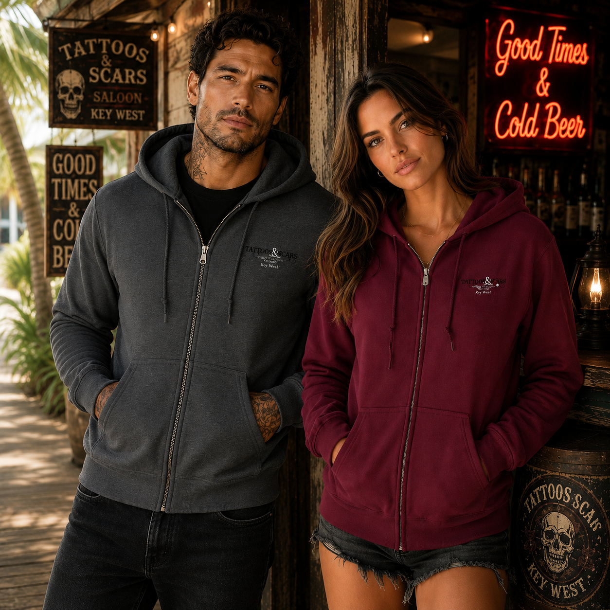 Zip Up Hoodie - Multiple Colors