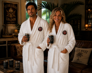Embroidered Plush Shawl Robe