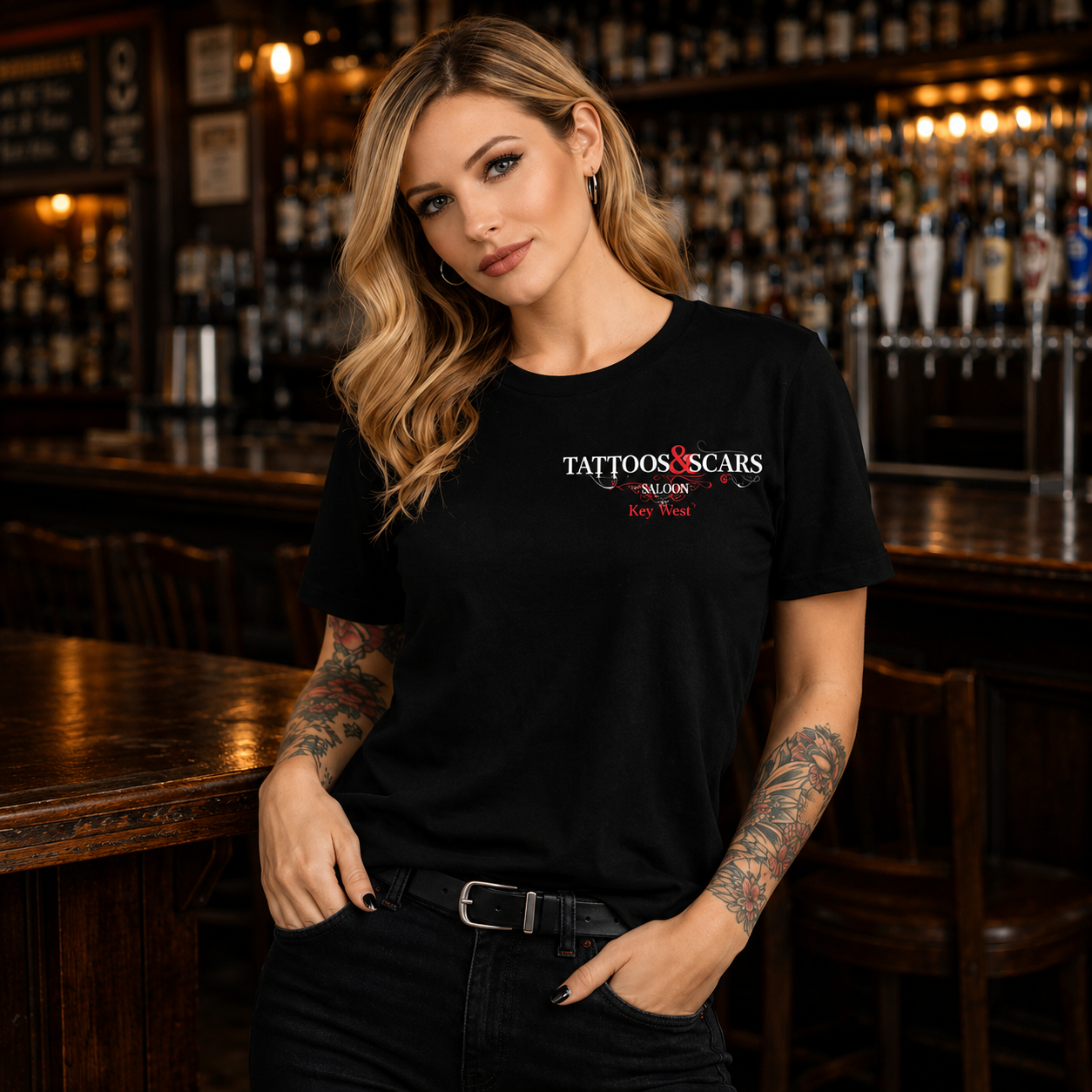 Unisex T-Shirt - Chest Logo - Hometown Bar