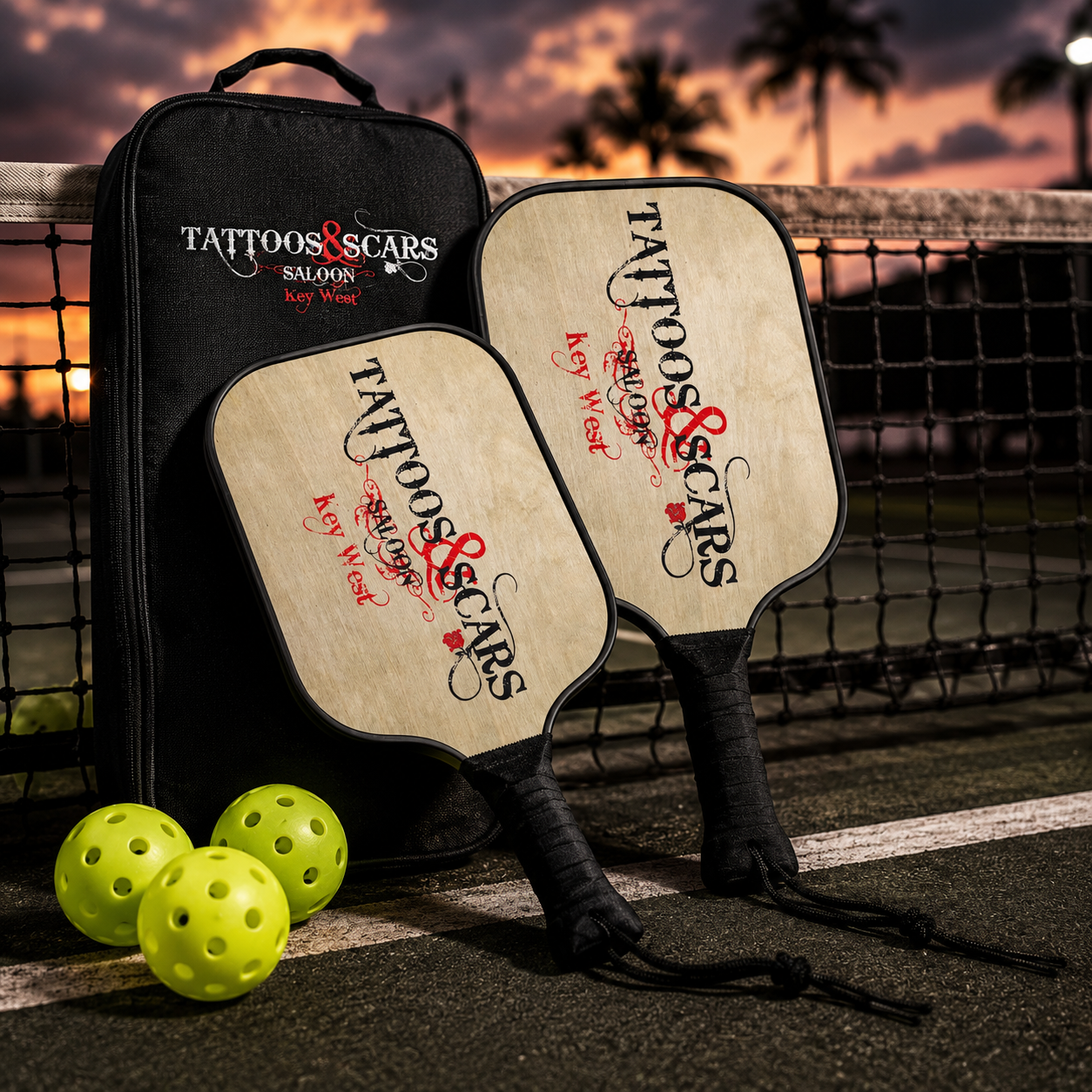 Pickleball paddle set