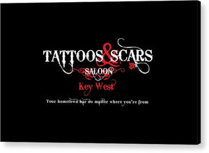 Tattoos & Scars Sign - Acrylic Print